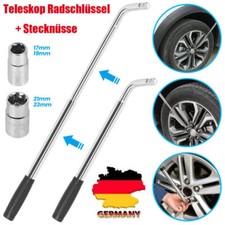 Radschlüssel Radmutterschlüssel Teleskop Schlüssel Radmuttern 17 19 21 23mm Nuss