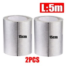 Waterproof Tape Butyl Rubber Aluminium Foil Roof Pipe Caravan Repair Flashing UK