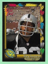 1991 Wild Card Premier Edition Football Greg Townsend #40 Raiders👍