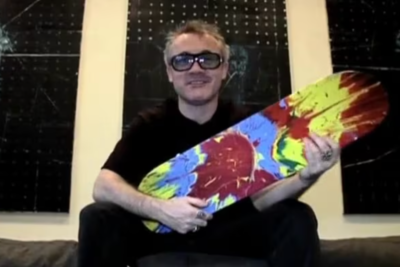SUPREME × DAMIEN HIRST SPIN Skateboard Deck 2009 Size H 31.1 x W 