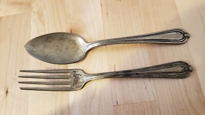 ANTIQUE,VINTAGE COLLECTIBLE SPOON FORK SET, 7