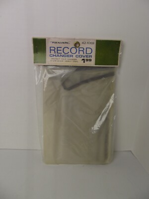 Realistic Radio Shack Tandy Protective Cover Record Player Dust Vinyl 42-1069 