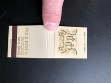OLD Vintage "BRUNO PEN & PENCIL" New York City unused matchbook MADE IN USA