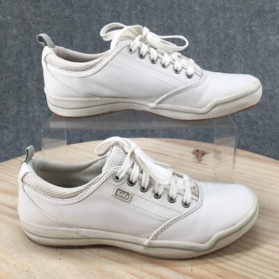 Keds Shoes Womens Athletic Walking Sneakers WH24454W White Leather Lace  Up