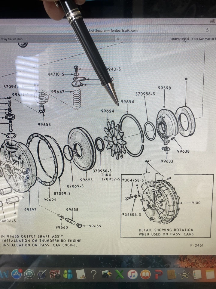 Mercury SuperCharger 1957 junta EBY-99654-A Foto 2 de 4