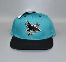 San Jose Sharks Vintage Drew Pearson Fresh Caps KIDS Snapback Cap Hat - NWT
