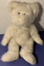 Russ Berrie Russplus Ivory Teddy Bear Stuffed Plush Animal Corduroy Paws Easter