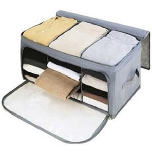 Bamboo-Charcoal-Storage-Box-Folding-Clothes-Blanket-Closet-Organizer-Bag-Home