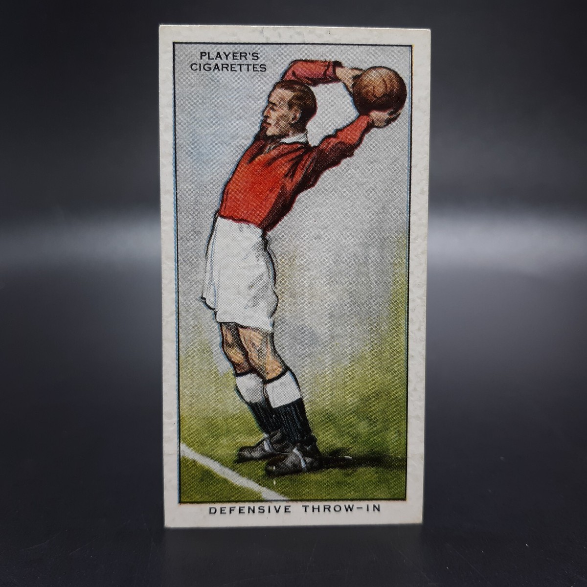 football cigarette cards 1934 Players Hints On Football #13 Defensive Throw-In Tobacco Cigarette Card