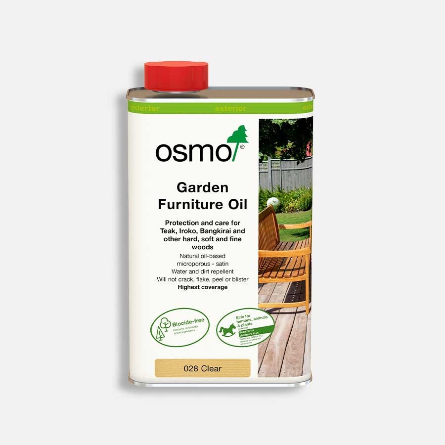Osmo Garden Furniture Oil Clear Satin 028 - 1 Litre