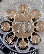 2022 £5 silver proof coin Platinum Jubilee of Her Majesty The Queen Elizabeth II