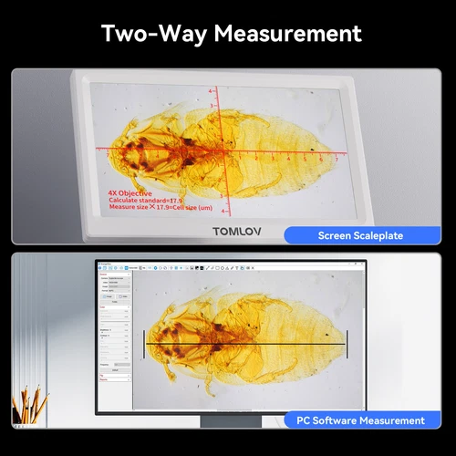 DM301 Max 1200X Wireless Digital Biological Microscope 7" Screen for Adults kid - Picture 3 of 10