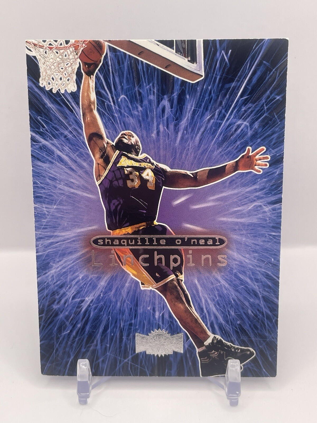 1998-99 Metal Universe Shaquille Oneal Linchpins #1LP Error Missing Di-Cut