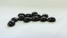 12pc Lot Of 10mm x 8mm Black Onyx Cabochon Stones
