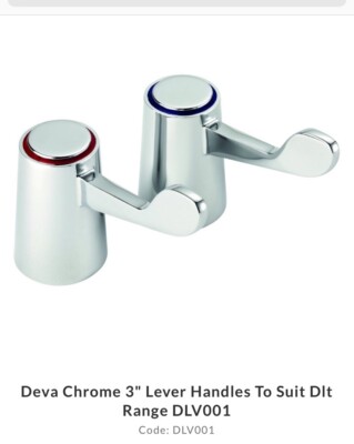 Deva DLV001 3'' Hebelgriffe passend für DLT-Bereich - Chrom