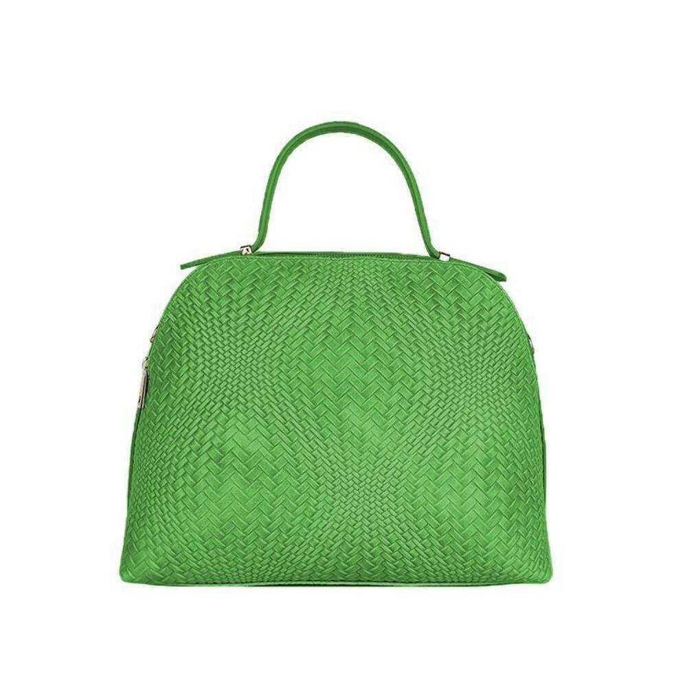 SAOLA Borsa a Mano in Pelle Effetto Mosaico Made in Italy