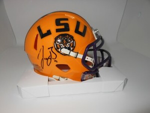 joe burrow signed helmet