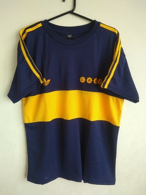 Boca Juniors 1981 Retro Jersey Camisa -- Diego Maradona década de 10  Vintage réplica de fútbol | eBay