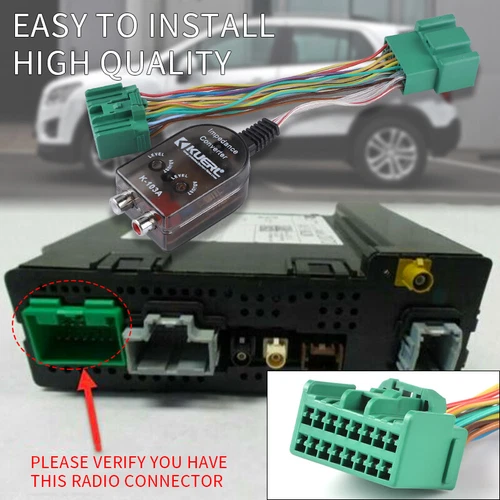 Radio Add AMP Amplifier Interface Adapter Harness For 2010-2017 Chevy GMC - Picture 2 of 17