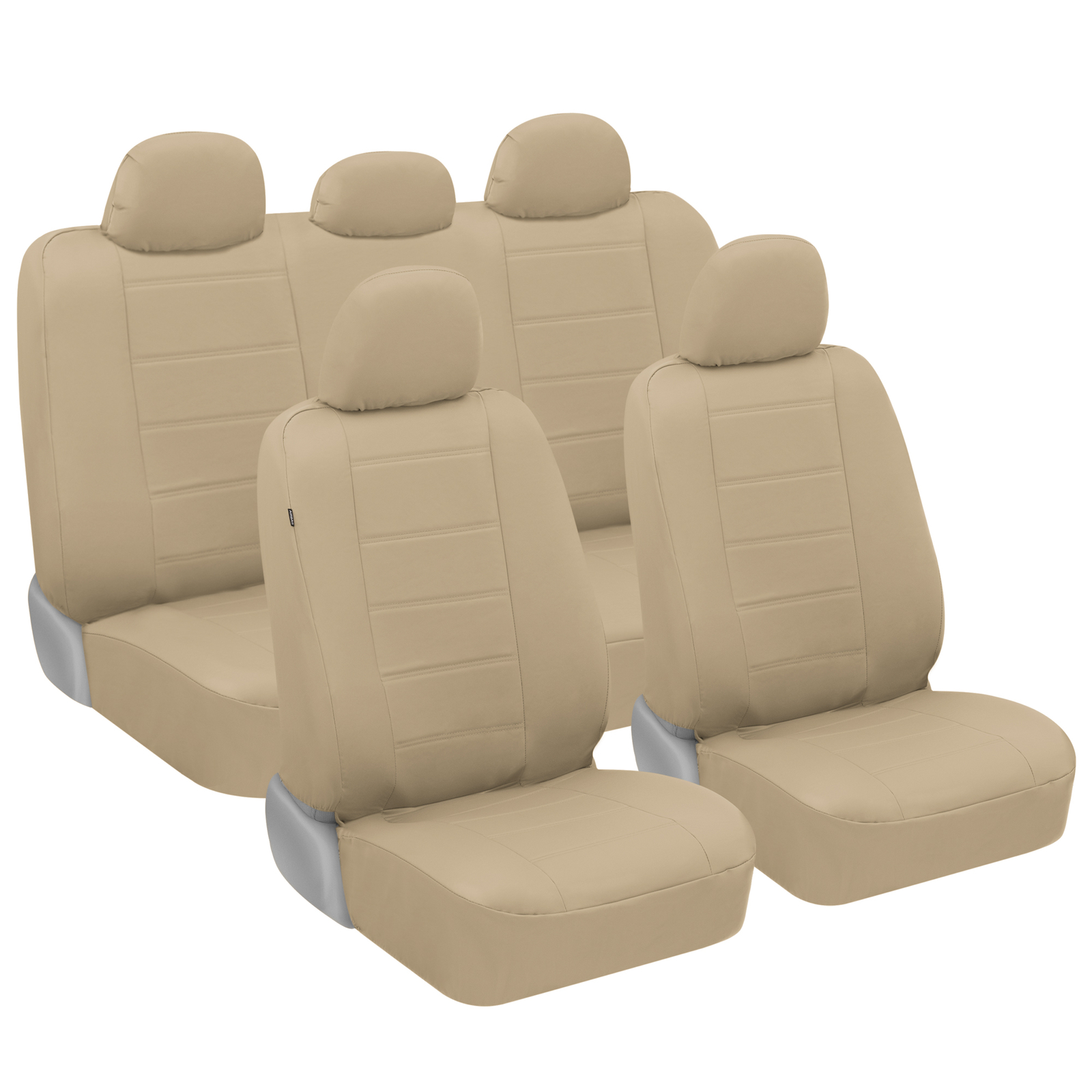 Tan Auto Interior Protection, Seat Covers & Wheel Cover, Fits All Cars