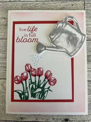 Any occasion Card Set Of 4 Completed Cards Stampin Up Poppy Parade ...