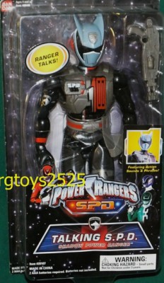 Power Rangers SPD Shadow Ranger Talking 12-inch Factory Sealed New