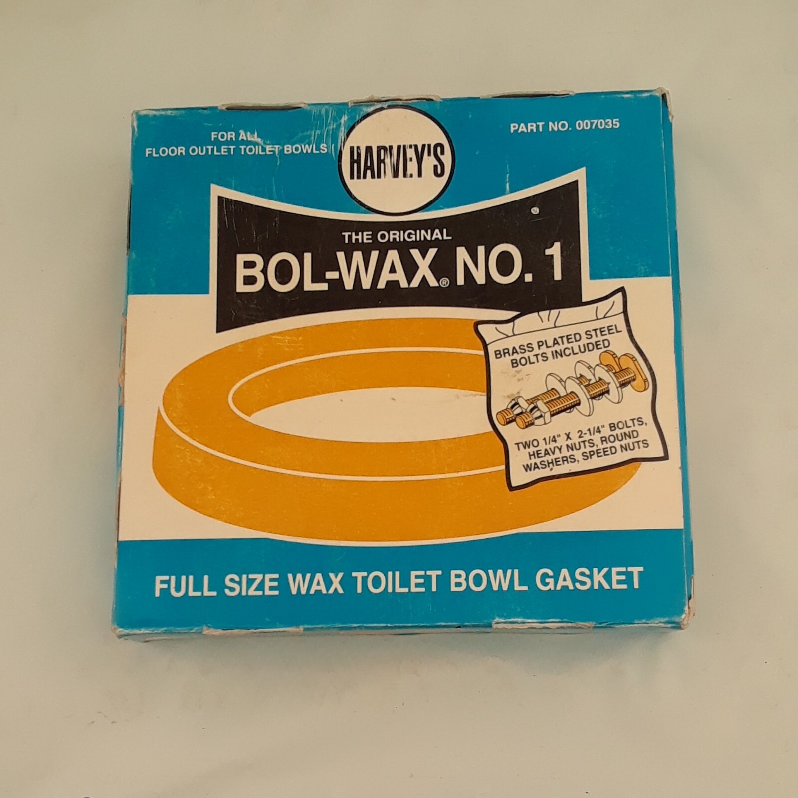 The Original Harvey's Bol Wax No. 1 Toilet Bowl Wax Ring 007035 NEW eBay
