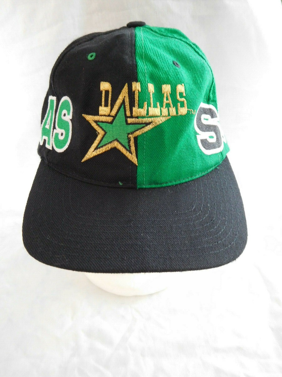 Vintage Dallas Stars Big Large Letter Baseball Cap Hat Snapback 