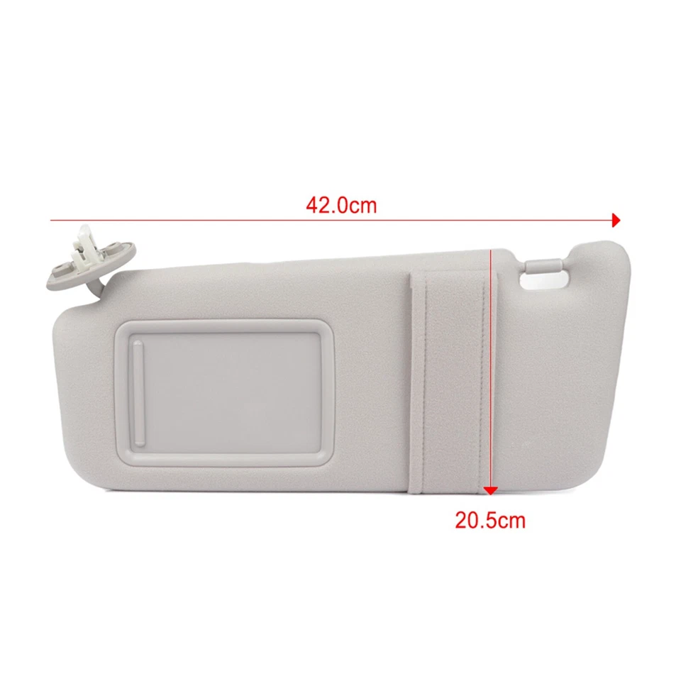 Se adapta a Toyota Venza 2009-2016 nuevo gris claro parasol lado izquierdo alta calidad Foto 3 de 4