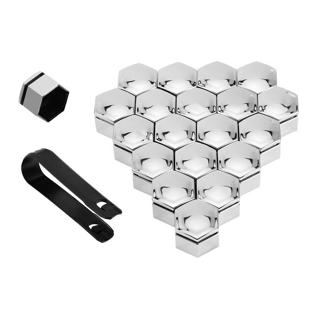 DEANKEJI 40 Stück Radschraubenkappen, 17 Mm Abdeckkappen Für Schrauben