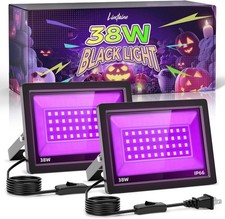 2 Pack 50W LED Black Light, Blacklight Flood Light for Glow Party IP66 Waterproo