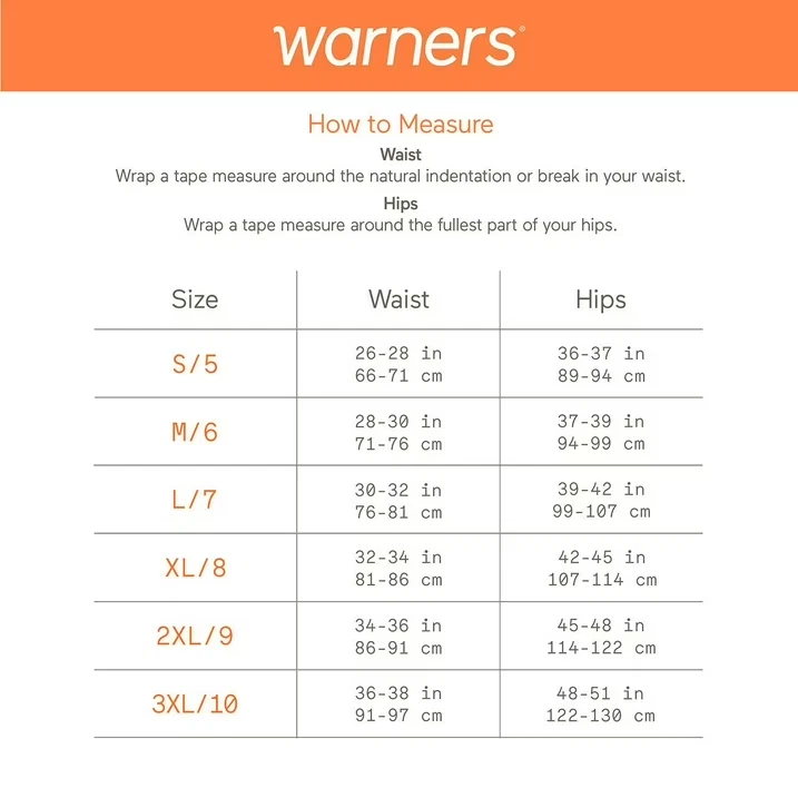 Warners Women’s 5-Pack No Pinching No Problems Lace Waistband Hipster Size XL - Image 4 of 4