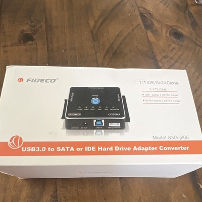 FIDECO USB 3.0 to SATA/IDE Hard Drive Adapter Converter 1:1 S3G-PL06