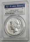 2021 High Relief Peace Silver Dollar $1 PCGS MS 69 Early Issue Label