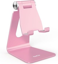 Cell Phone Stand for Desk- Adjustable Holder, Cradle, Rose Gold