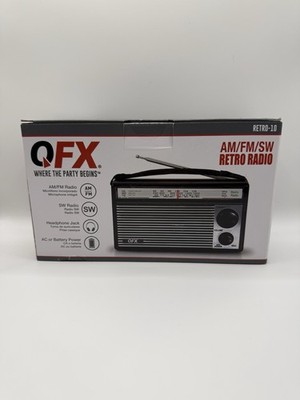 QFX AM/FM/SW Retro Radio Portable Shortwave Vintage Style Receiver