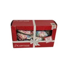 Vintage Dearfoams  Slippers Chintz Floral Boots Size M 6.5 -7.5 