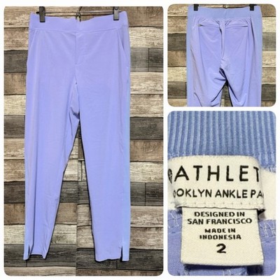 Athleta Brooklyn Ankle Pant Women s 18 Purple Blue Pull On (Inseam 26.5)