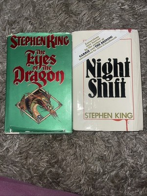 Stephen King Hardcover Lot Night Shift Doubleday & Eyes of the Dragon HC