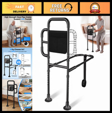Adjustable Bed Rails for Seniors - 400 LBS Safety Assist Handle, Ergonomic Grip,