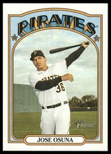 Jose Osuna 2021 Topps Heritage #455 Pittsburgh Pirates