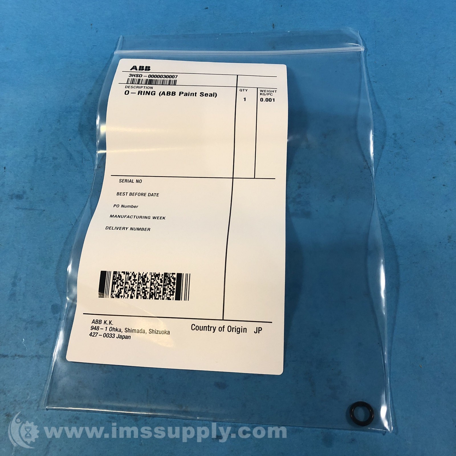 ABB 3HSD-0000030007 O-Ring FNFP