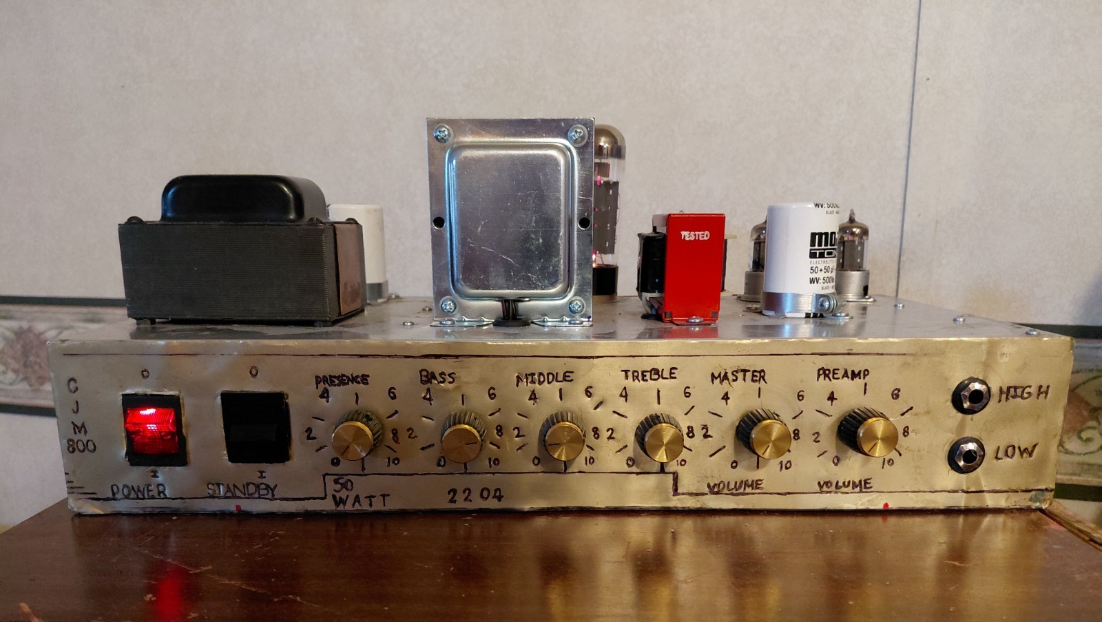 Marshall Plexi Clone Handwired Amp Head 50 Watt/Hammond/British