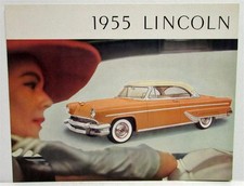 1955 Lincoln Capri Oversized Color Sales Folder Original 1955 Lincoln Capri Oversized Color Sales Folder Original