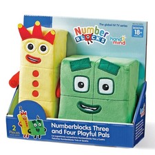 Learning Resources Numberblocks Plush Three and Four 94555