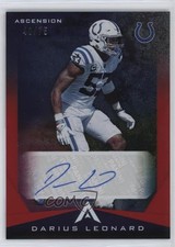 2021 Panini Chronicles Ascension Red 40/75 Shaquille Leonard Darius Auto yn4