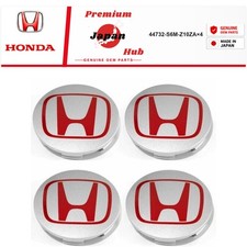 Honda Integra Type R Dc5 Wheel Center Cap Set Of 4 Red H 44732-s6m-z10za Oem
