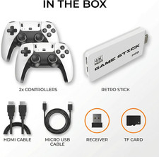 20000+ Retro Video Game Console 4K HD TV Game Stick Ink.2 Wireless Controller - Additional Image 2