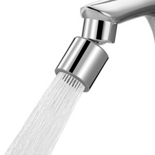 Hibbent Chrome 360 Twist Dual Function Faucet Aerator