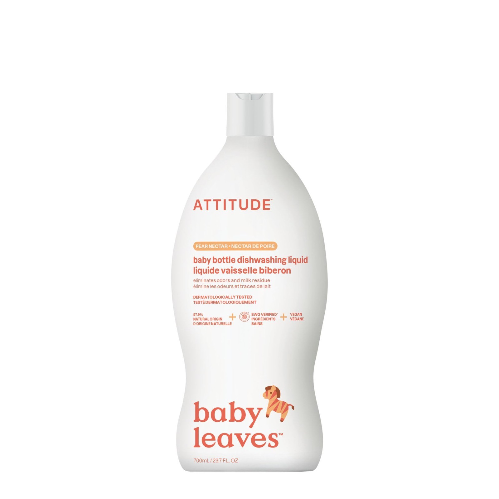 ATTITUDE Baby Dish Soap and Bottle Cleaner, EWG Verified Dis